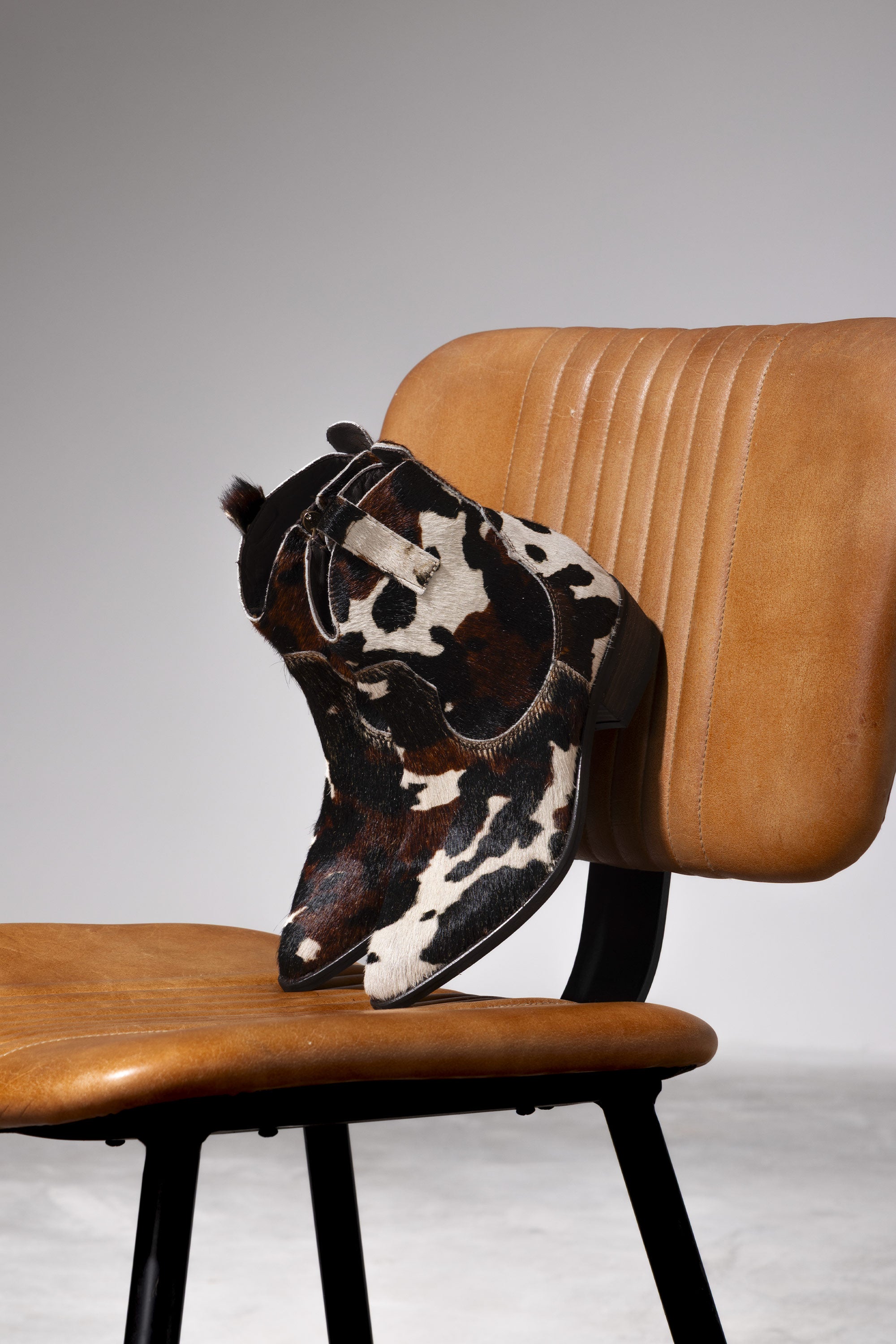 Leopard Print Leather Ankle Boots Giorgia