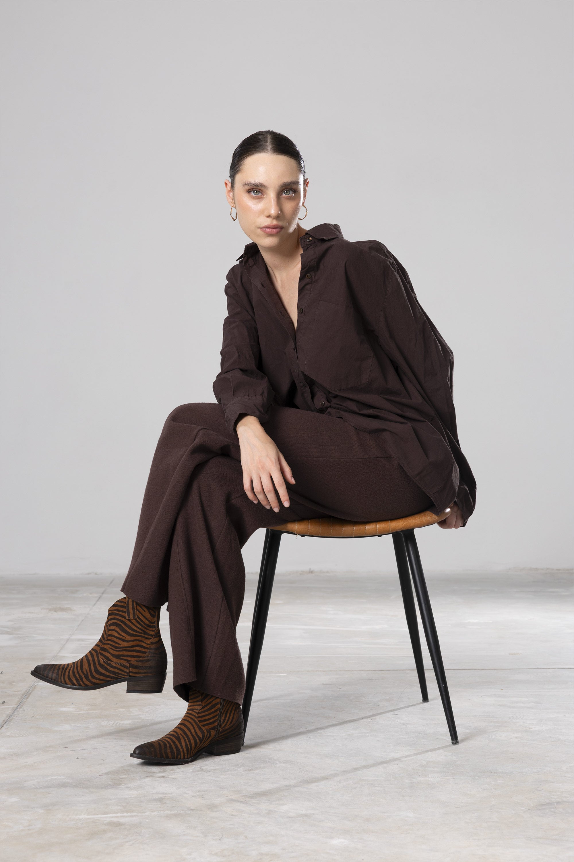 Botins em Pele Zebrada Giorgia