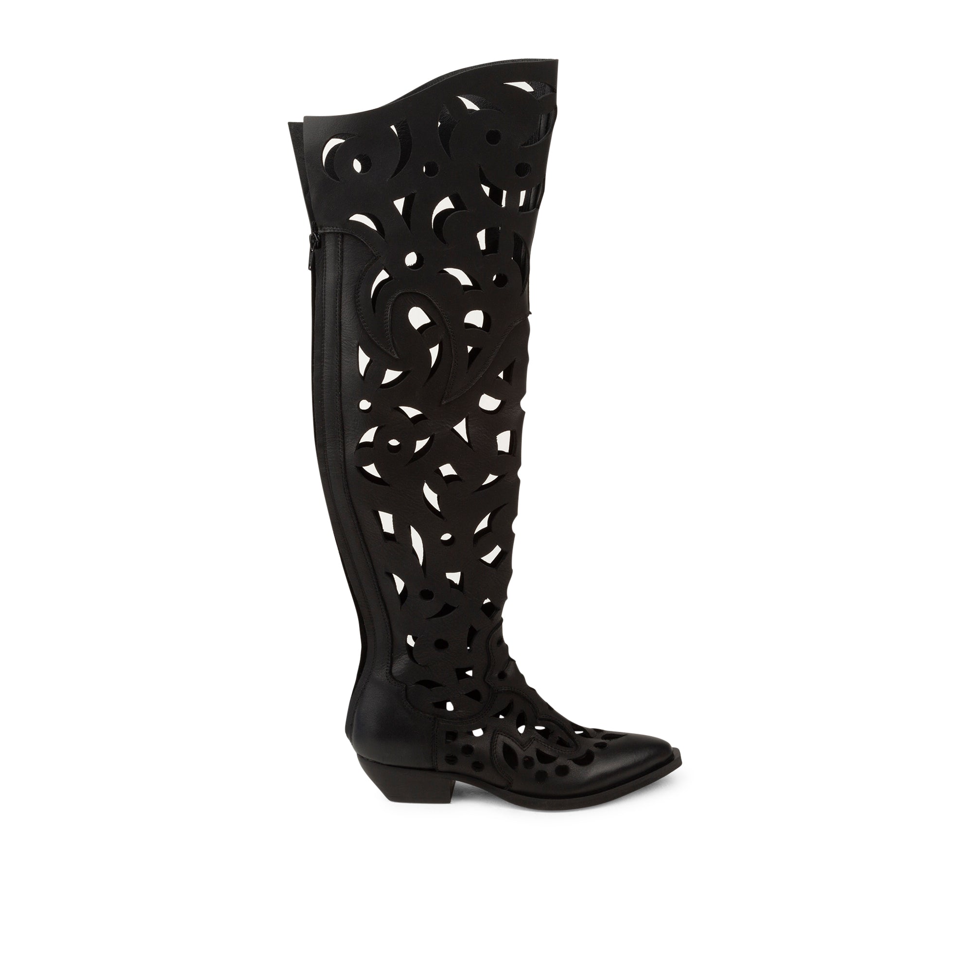 Stivali Texani In Pelle Chloe Neri