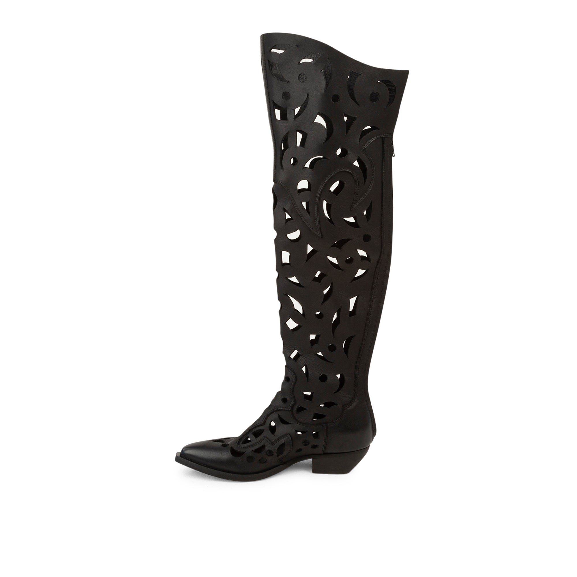 Stivali Texani In Pelle Chloe Neri