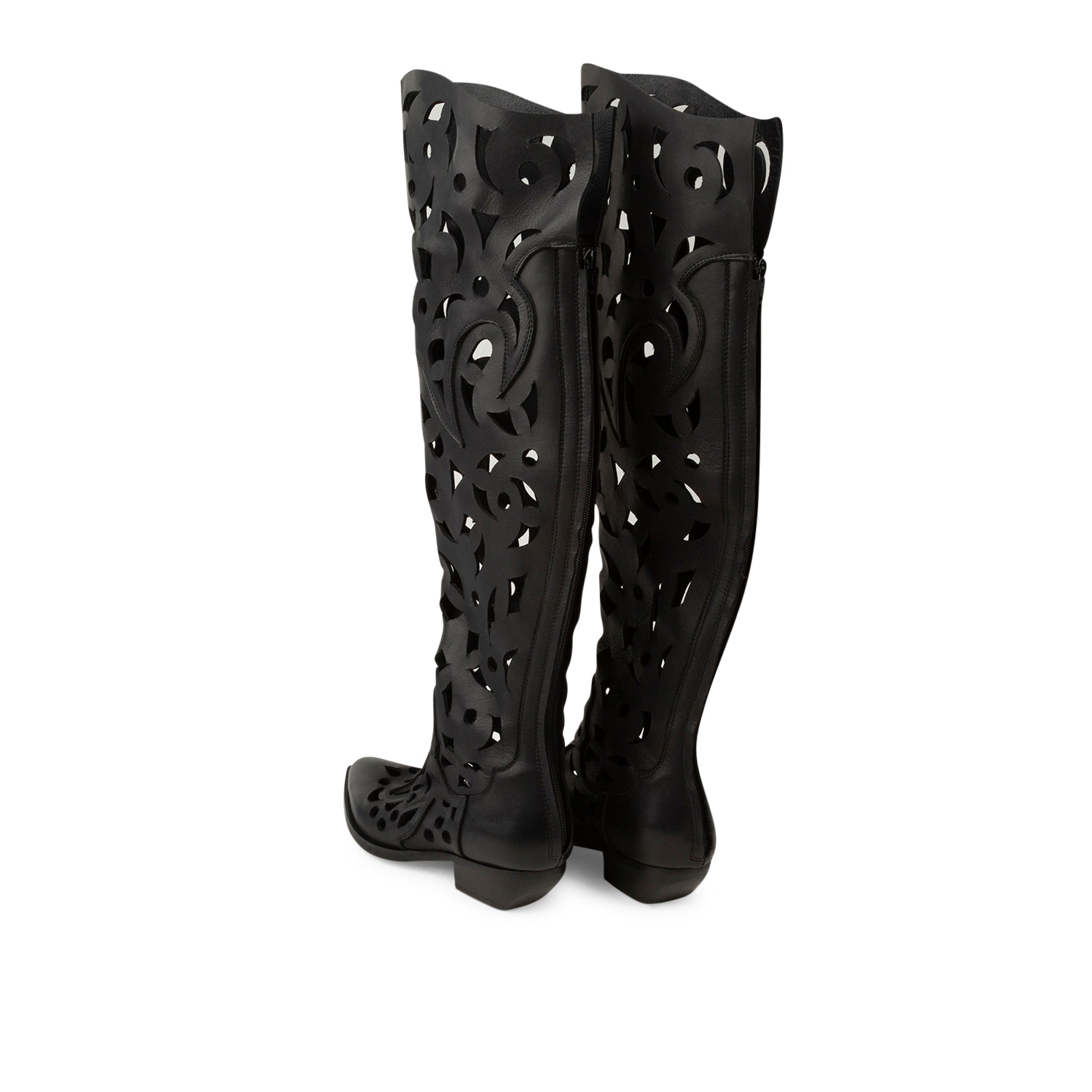 Stivali Texani In Pelle Chloe Neri