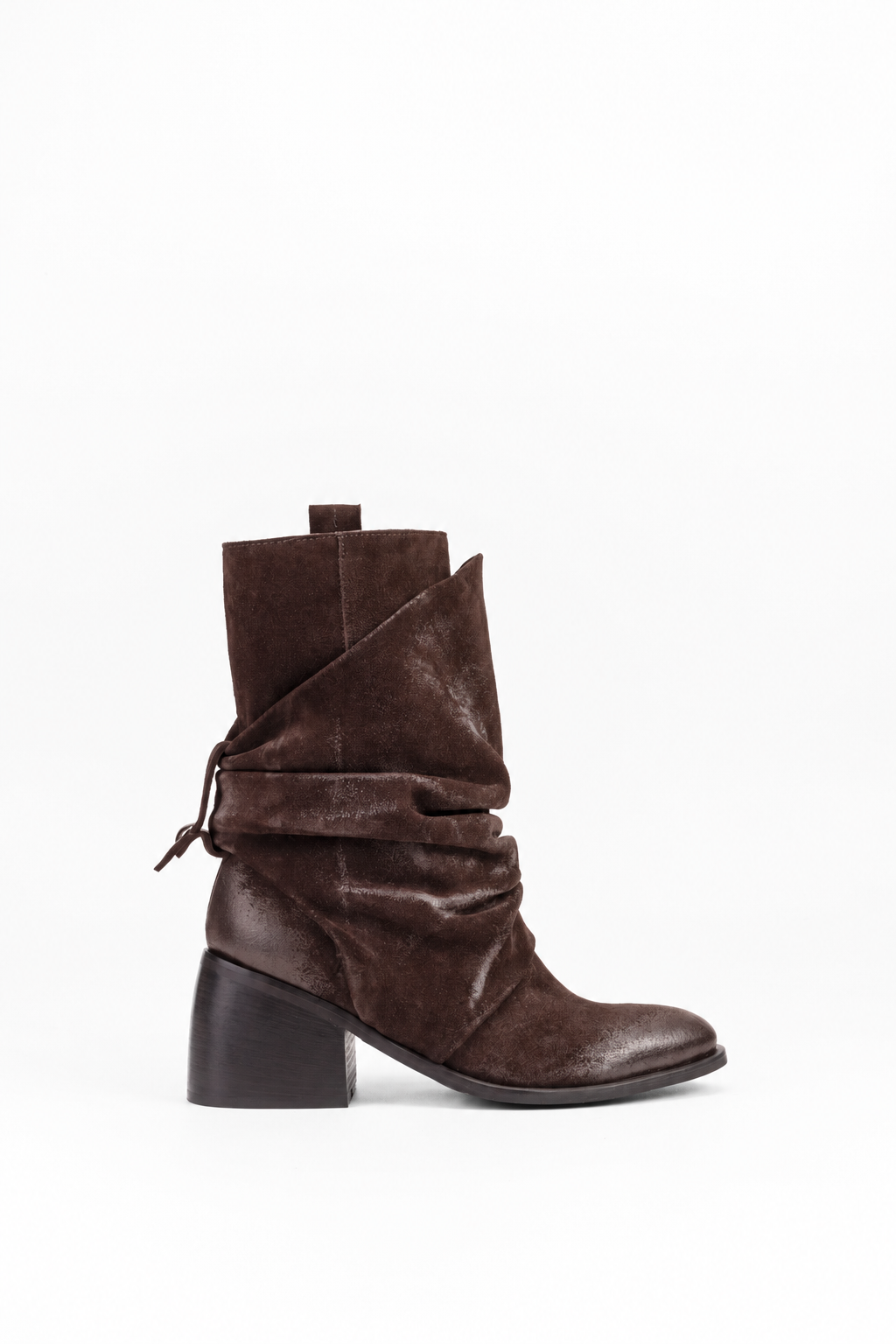Bottines à Talon Haut en Daim Alma