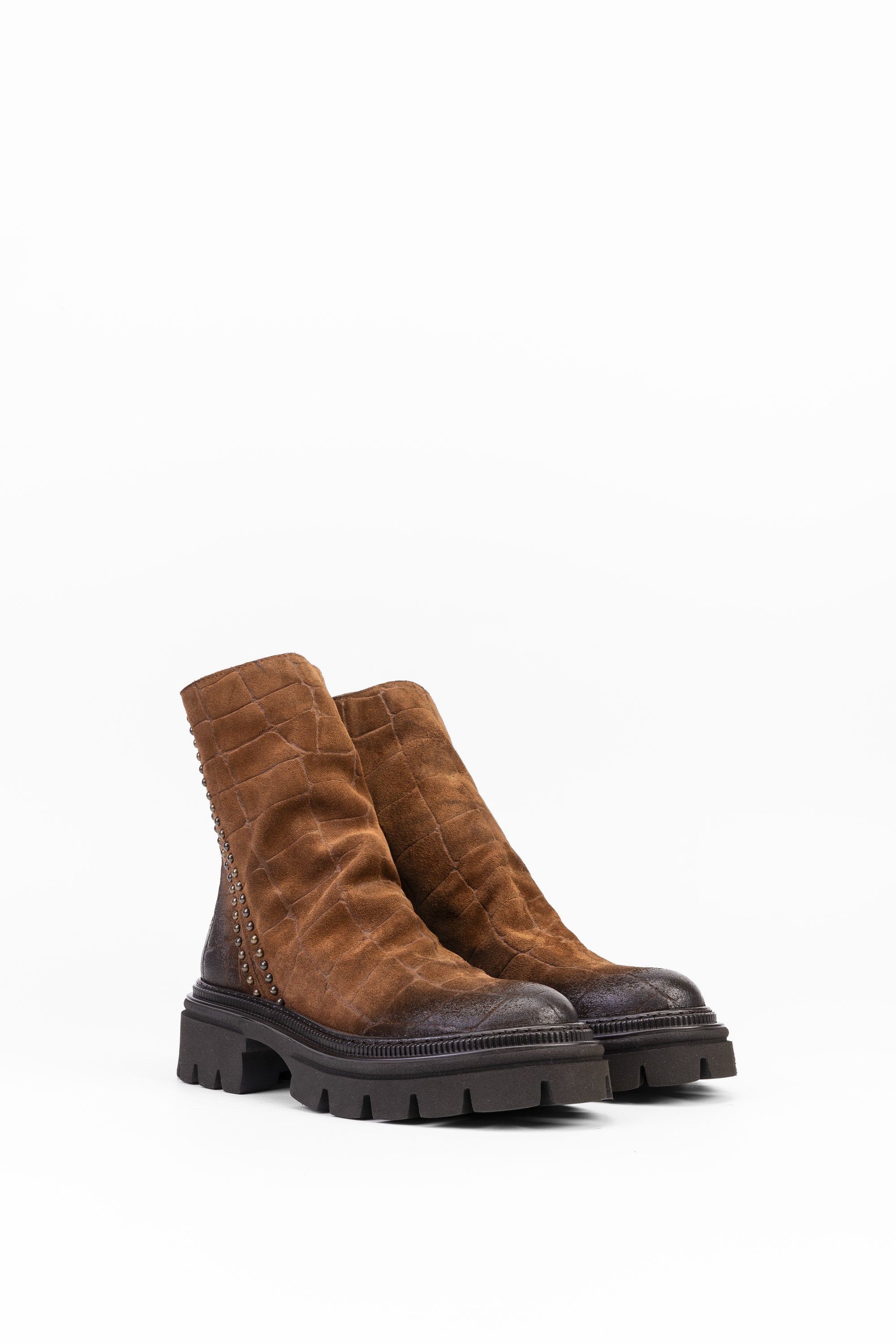 Stivaletti in Camoscio Zara - Cuoio