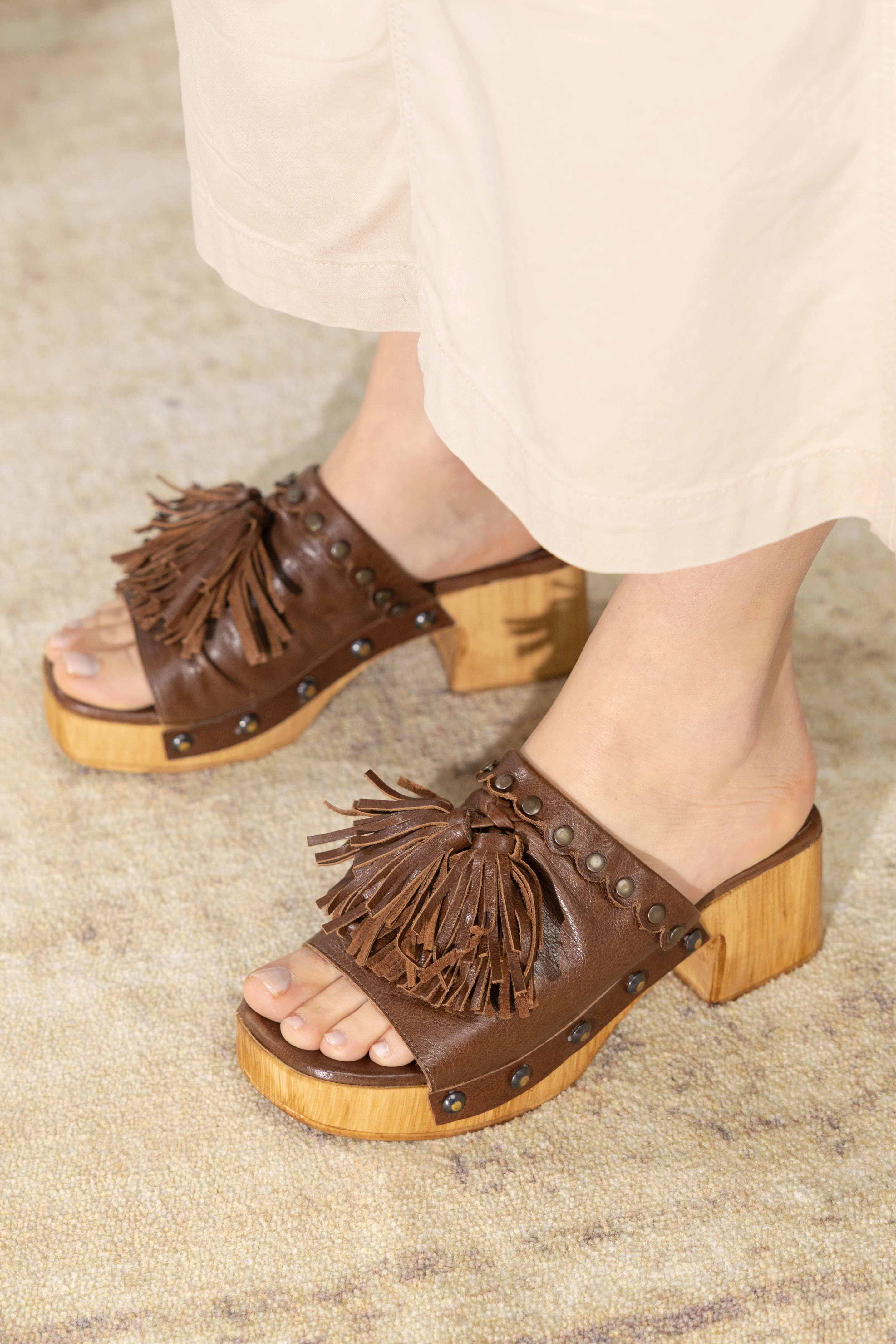 Sandales en Cuir Bernadette