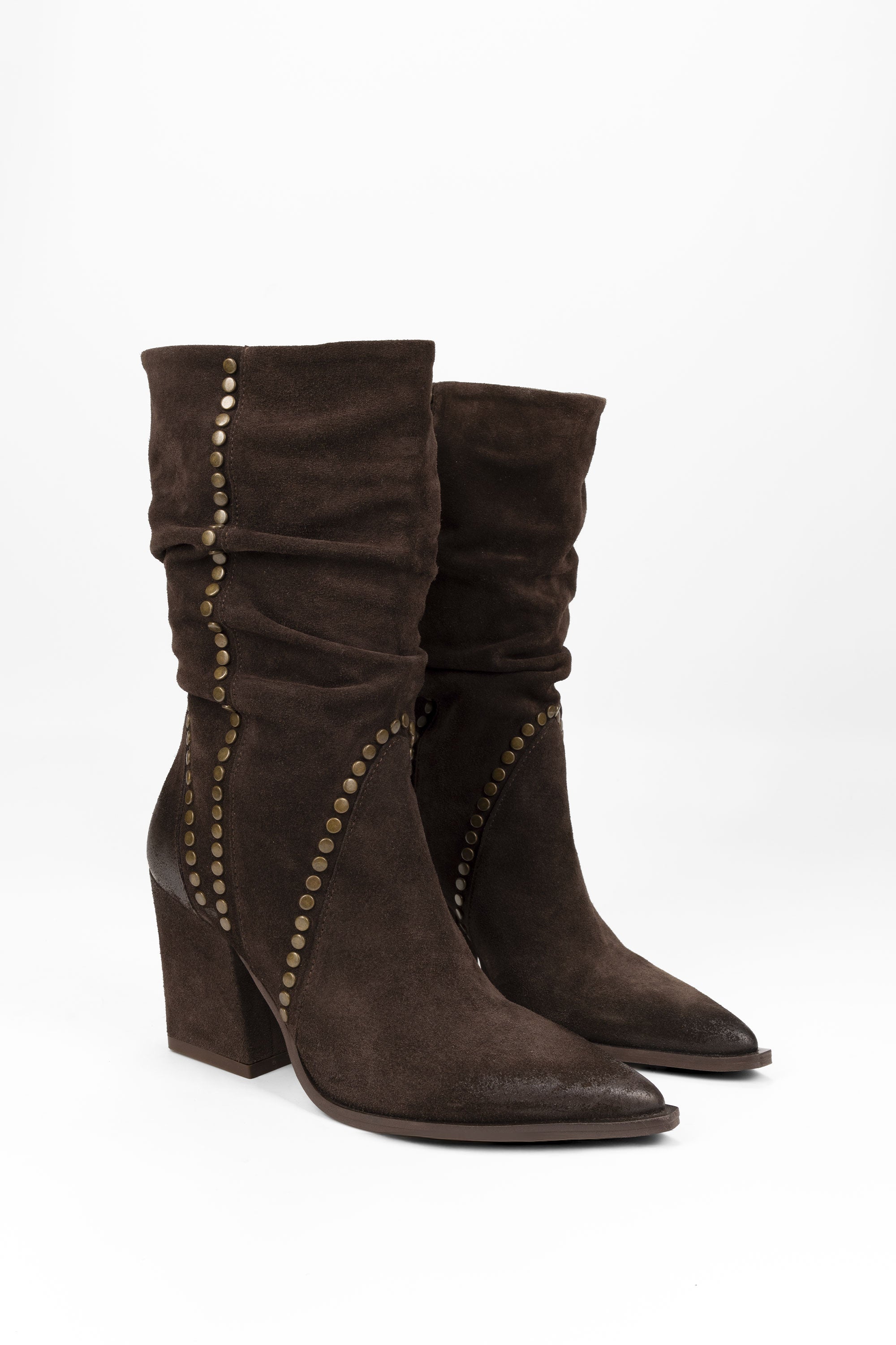 Stivaletti in Camoscio Rosalie - Marrone