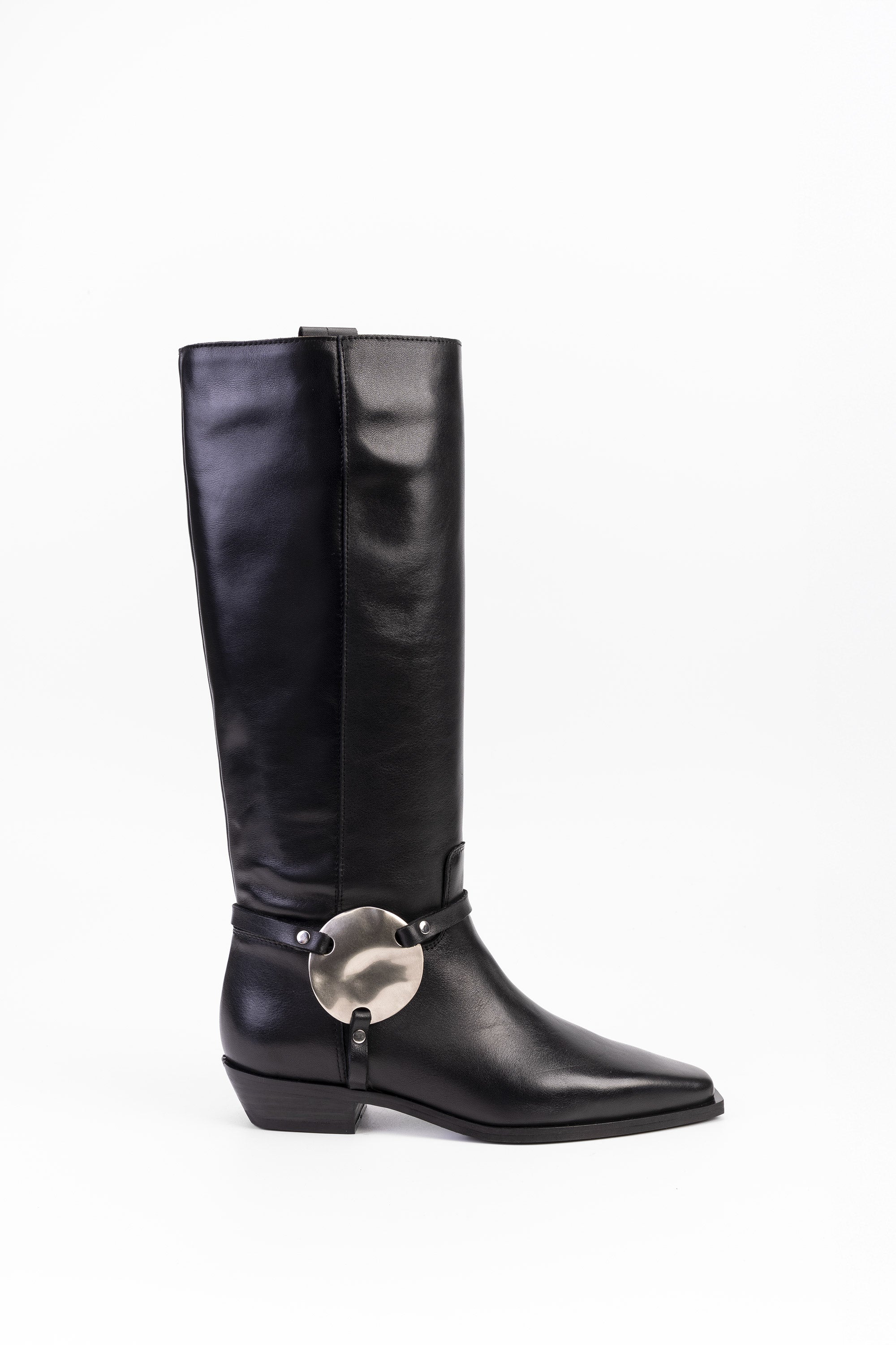 Stivali in Pelle Helene - Nero