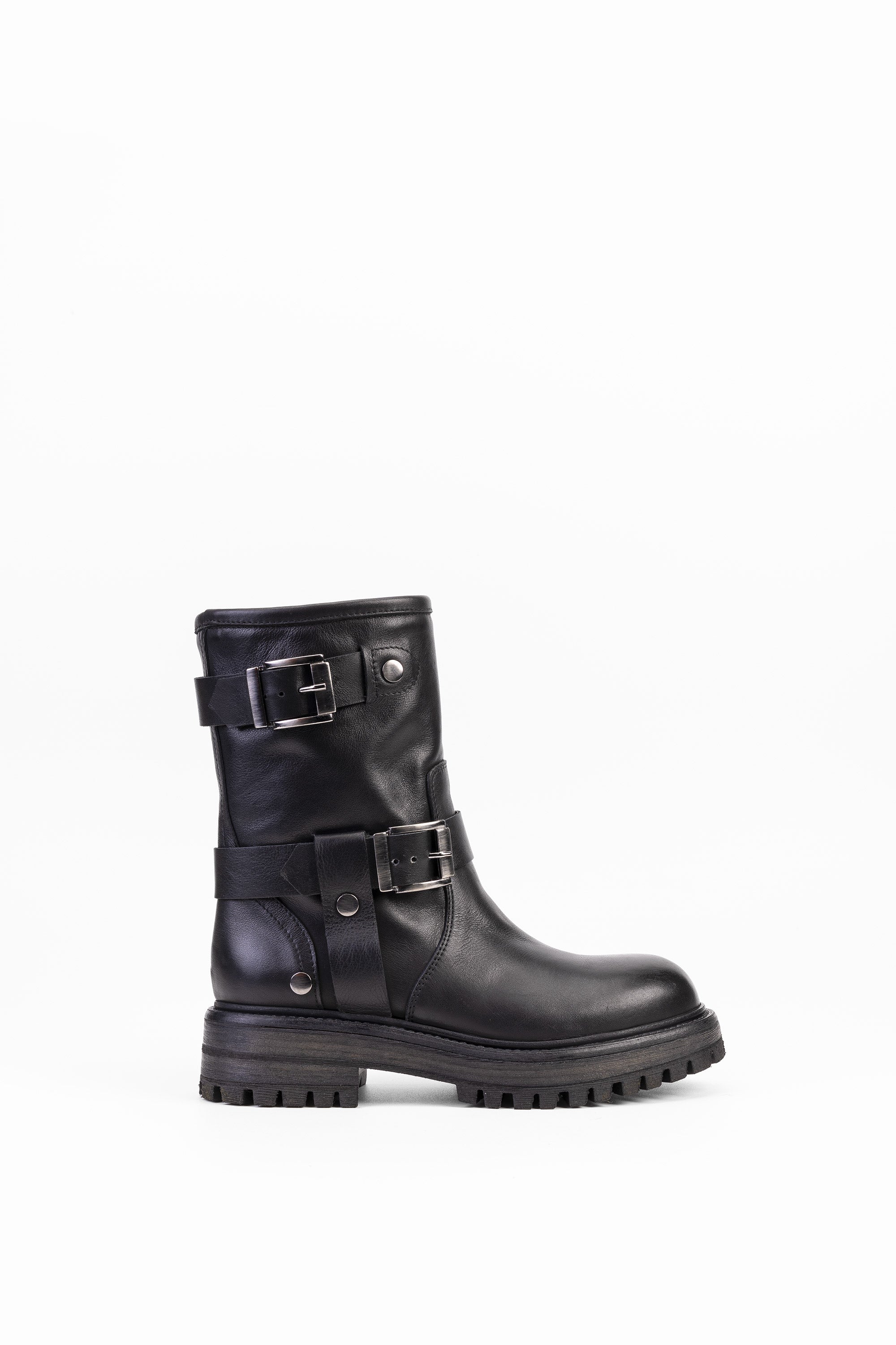 Anfibi in Pelle Jacinthe - Nero