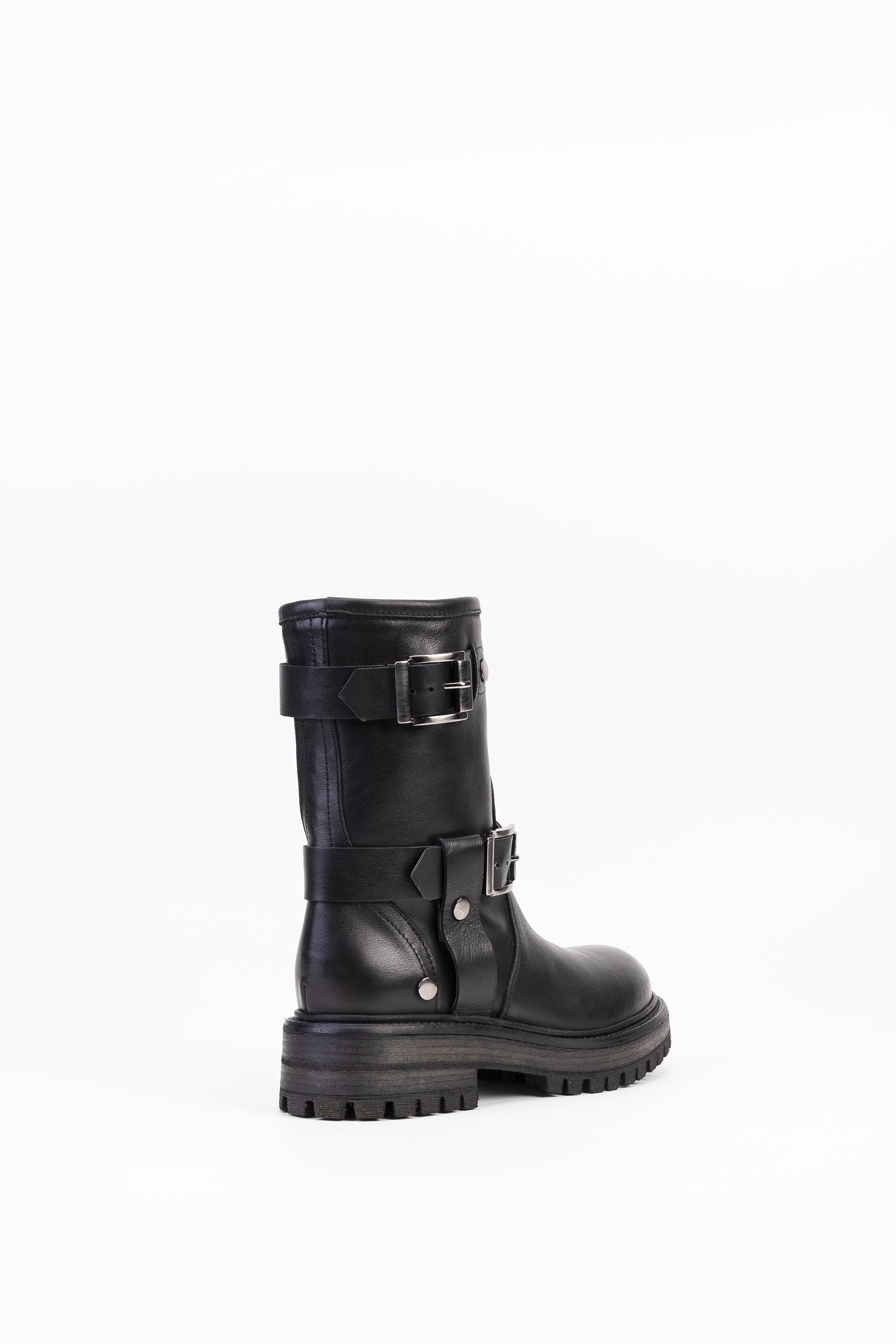 Anfibi in Pelle Jacinthe - Nero