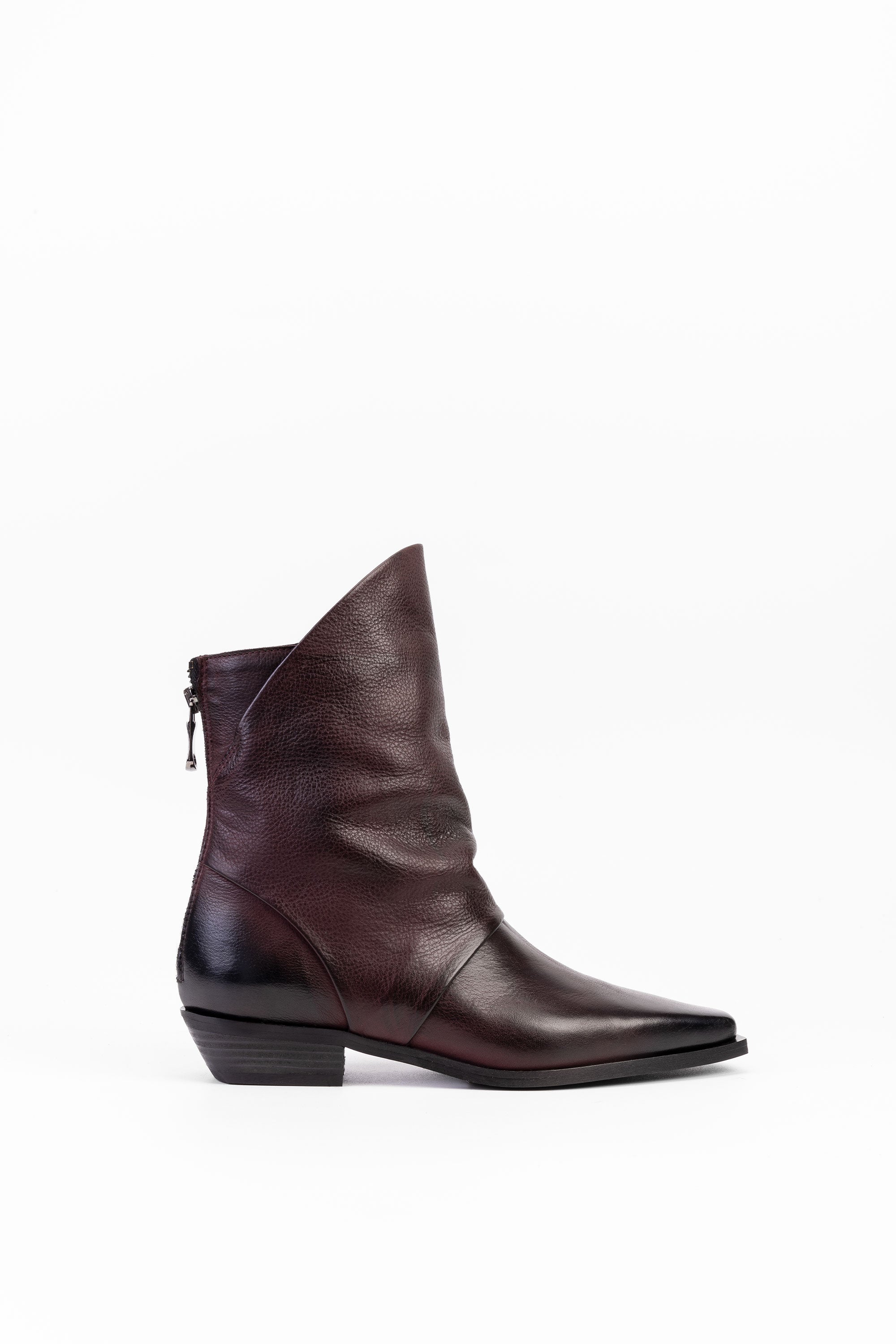Stivaletti in Pelle Meredith - Bordeaux