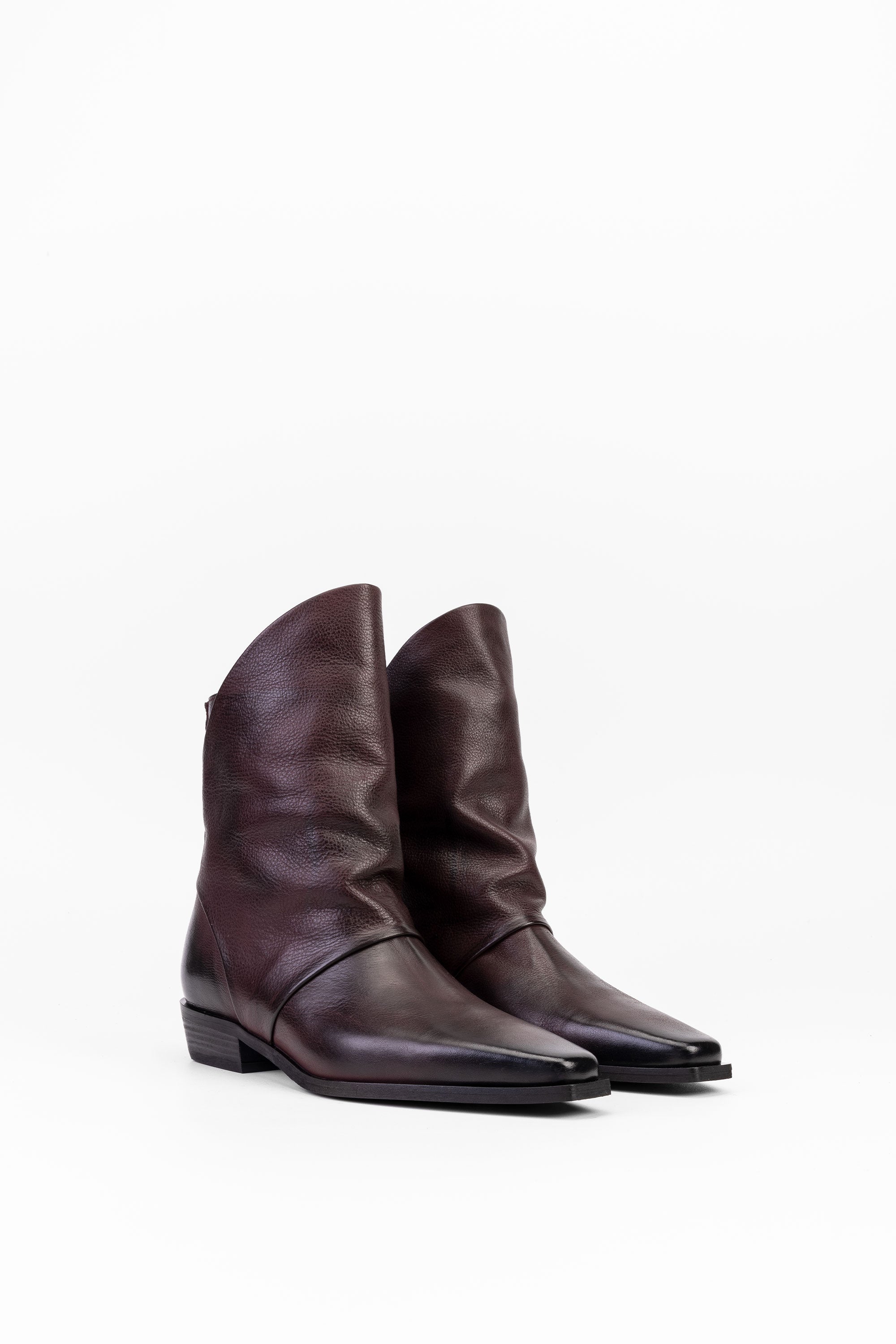 Stivaletti in Pelle Meredith - Bordeaux