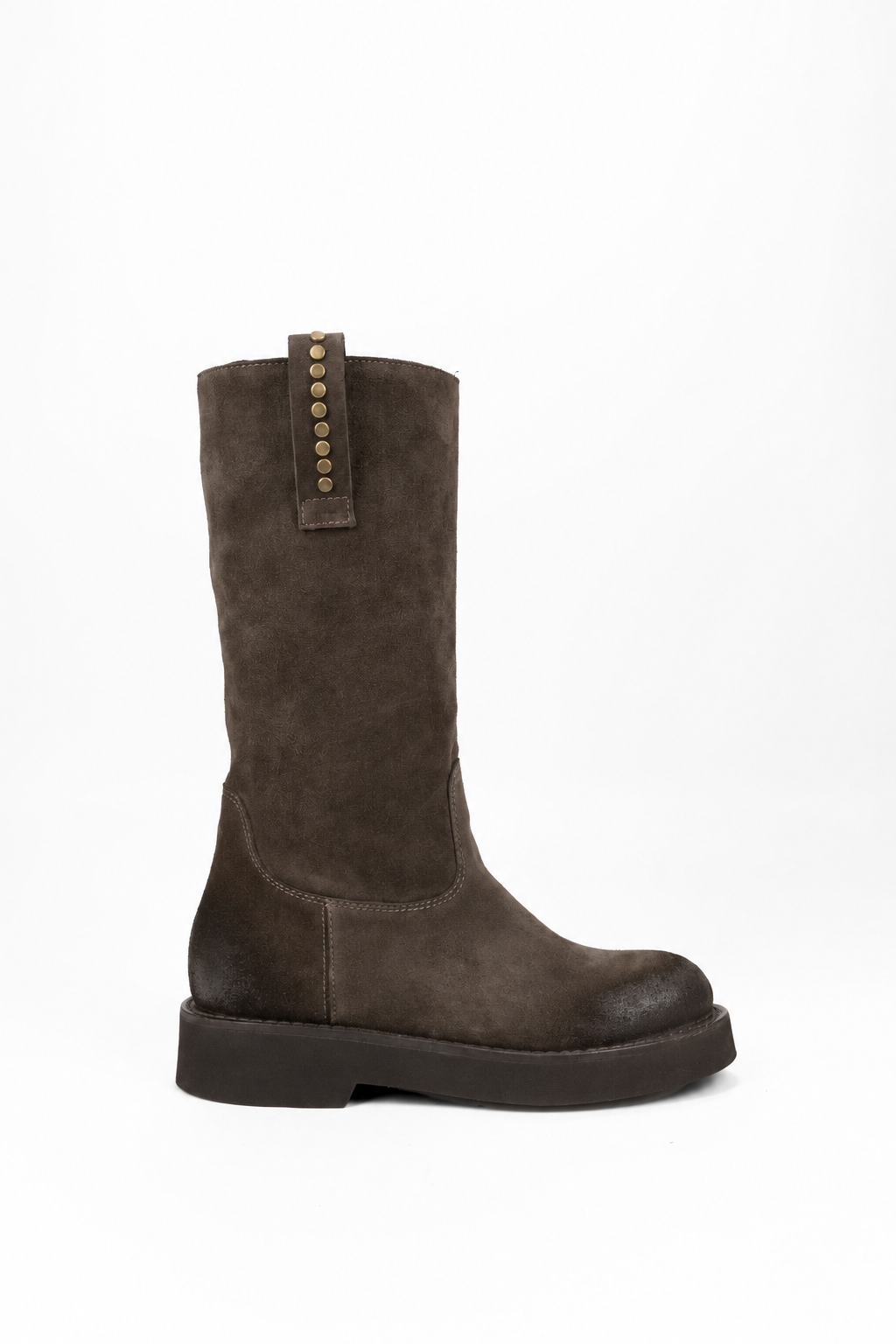 Boots Biker with Studs in Suede Jennifer