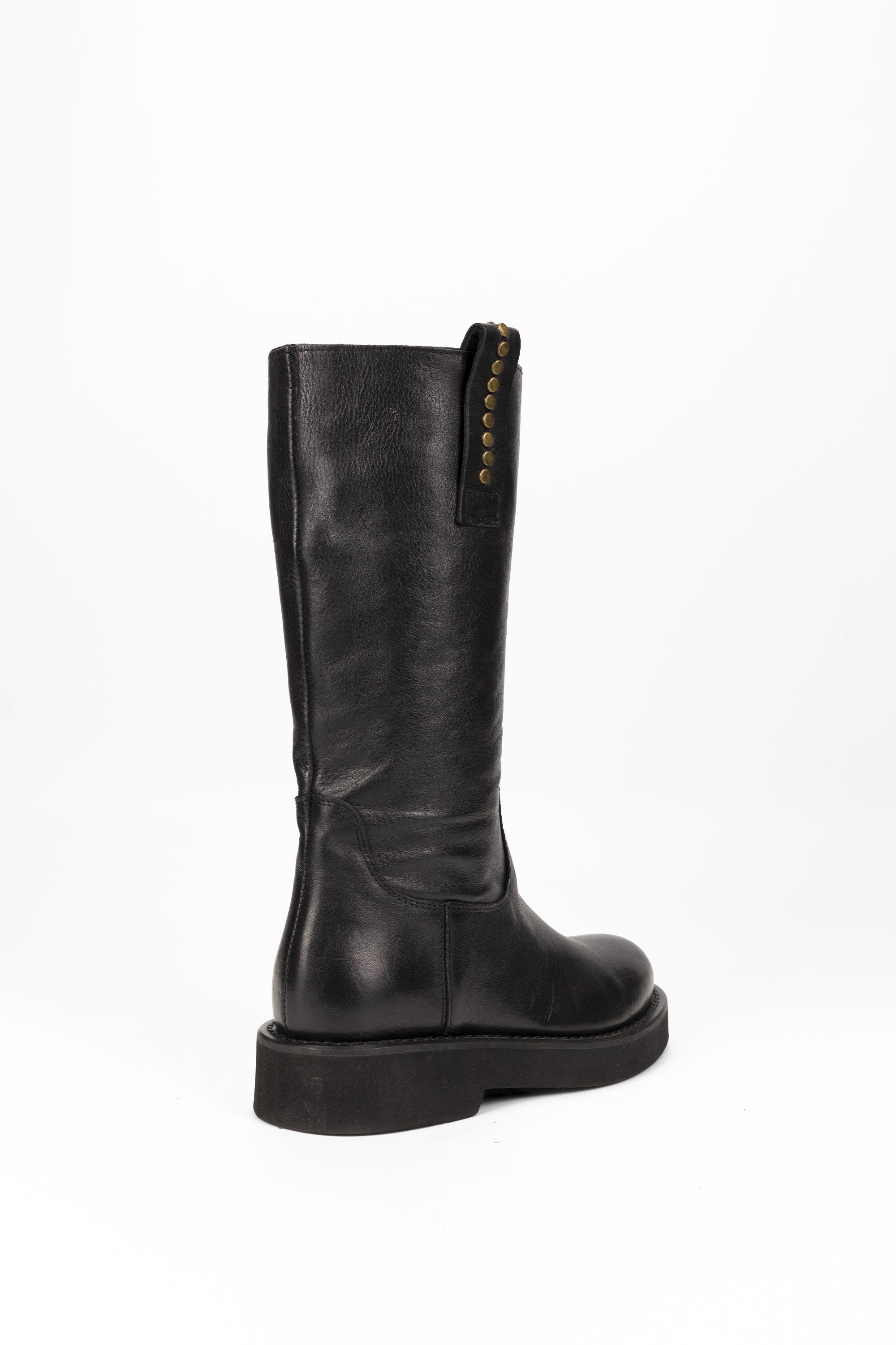 Stivali in Pelle Jennifer - Nero