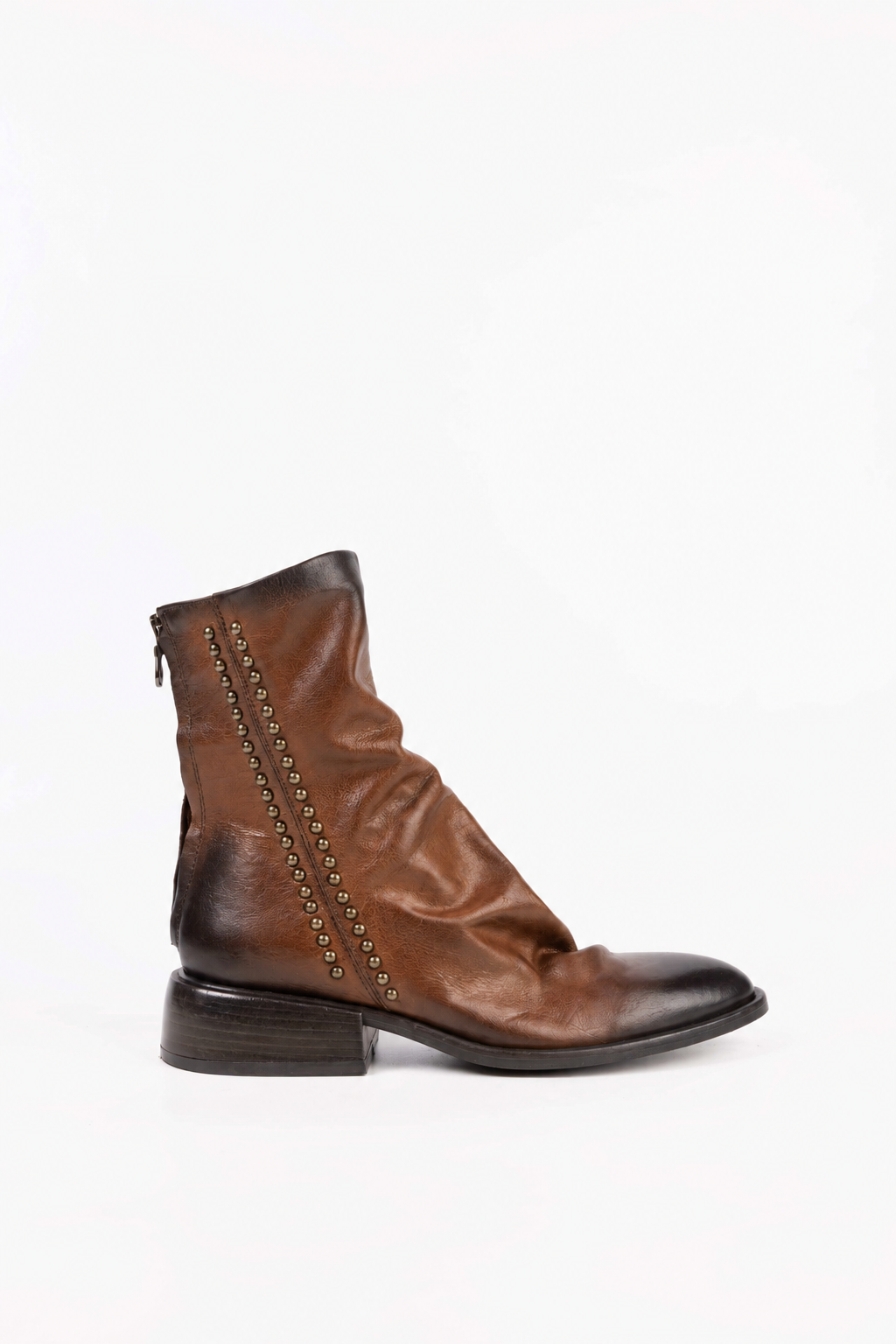 Matilde Studded Leather Ankle Boots