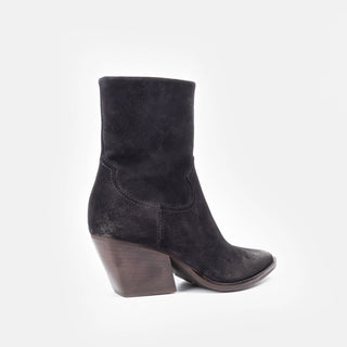 Beatrice Black Suede Ankle Boot 