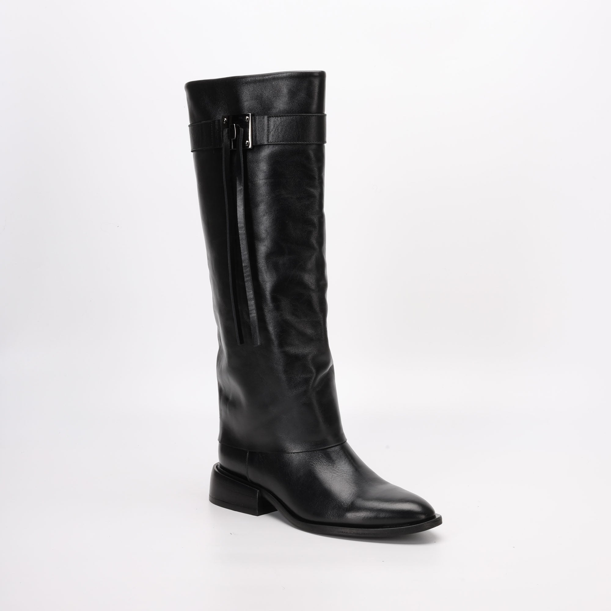 Stivale in Pelle Iris Nero