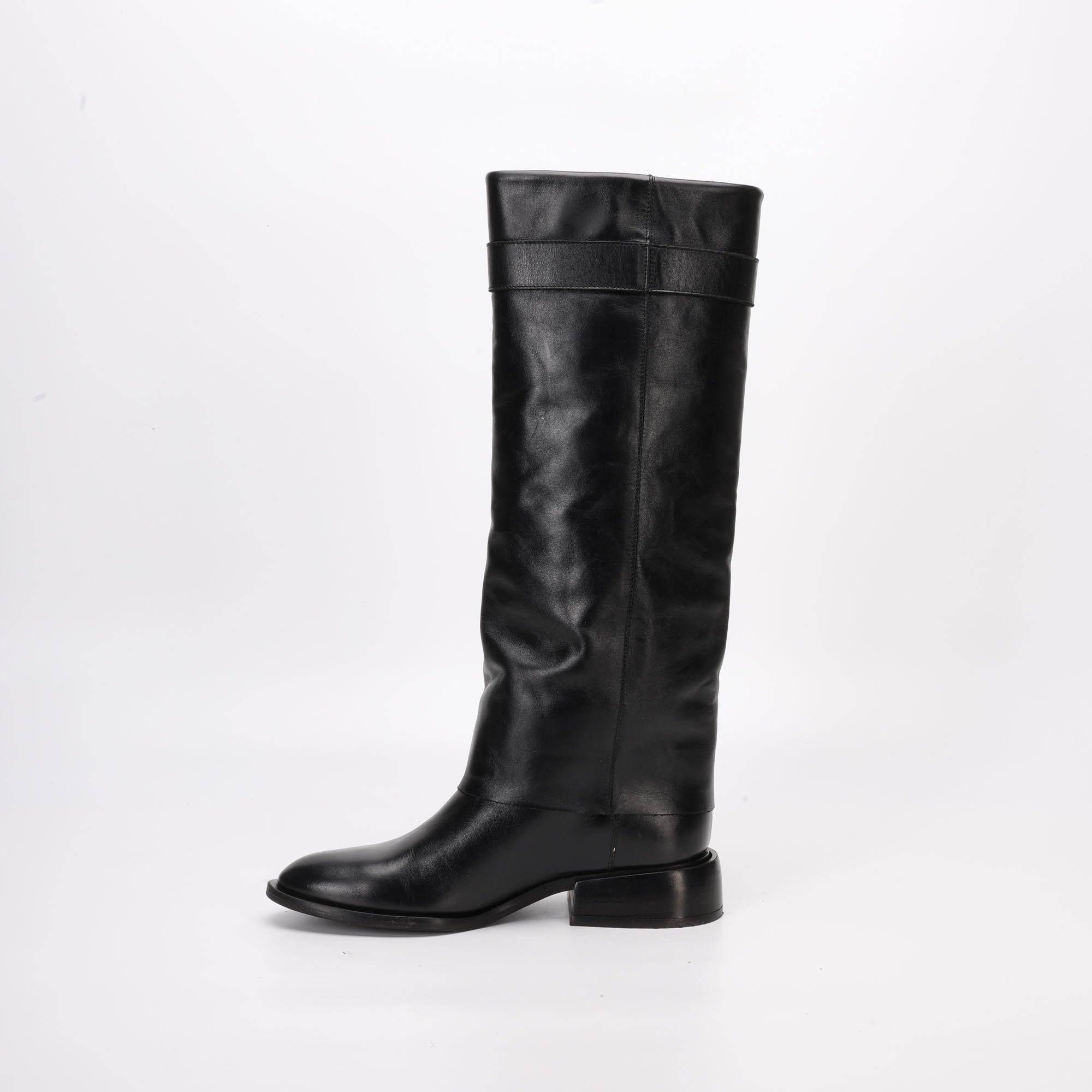 Stivale in Pelle Iris Nero