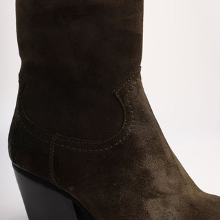 Bottines en daim marron Beatrice 