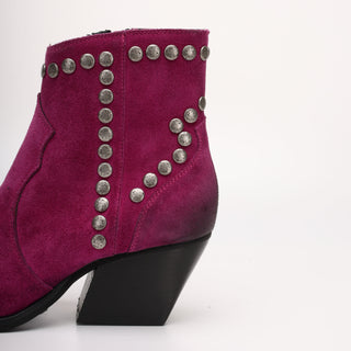 Eva Purple Suede Ankle Boot 