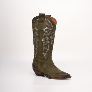 High Texan in Karene Green Suede