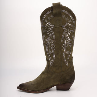 High Texan in Karene Green Suede