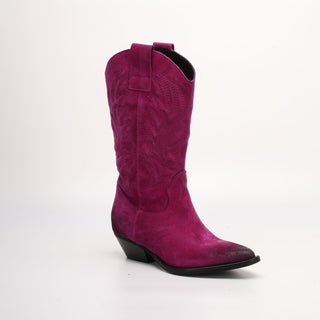 Tall Padded Texan Loren Purple