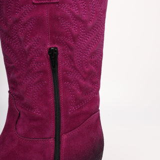 Tall Padded Texan Loren Purple