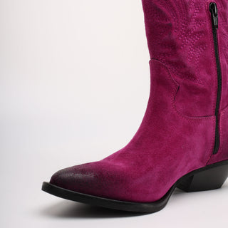 Tall Padded Texan Loren Purple