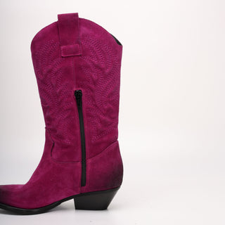 Tall Padded Texan Loren Purple