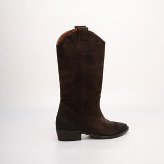 Luisa Brown Suede Texan Boot