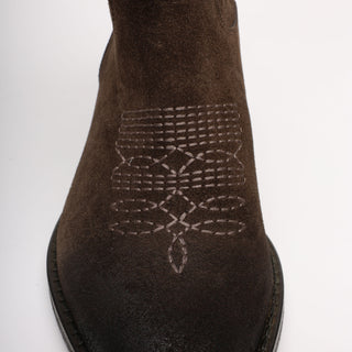 Luisa Brown Suede Texan Boot