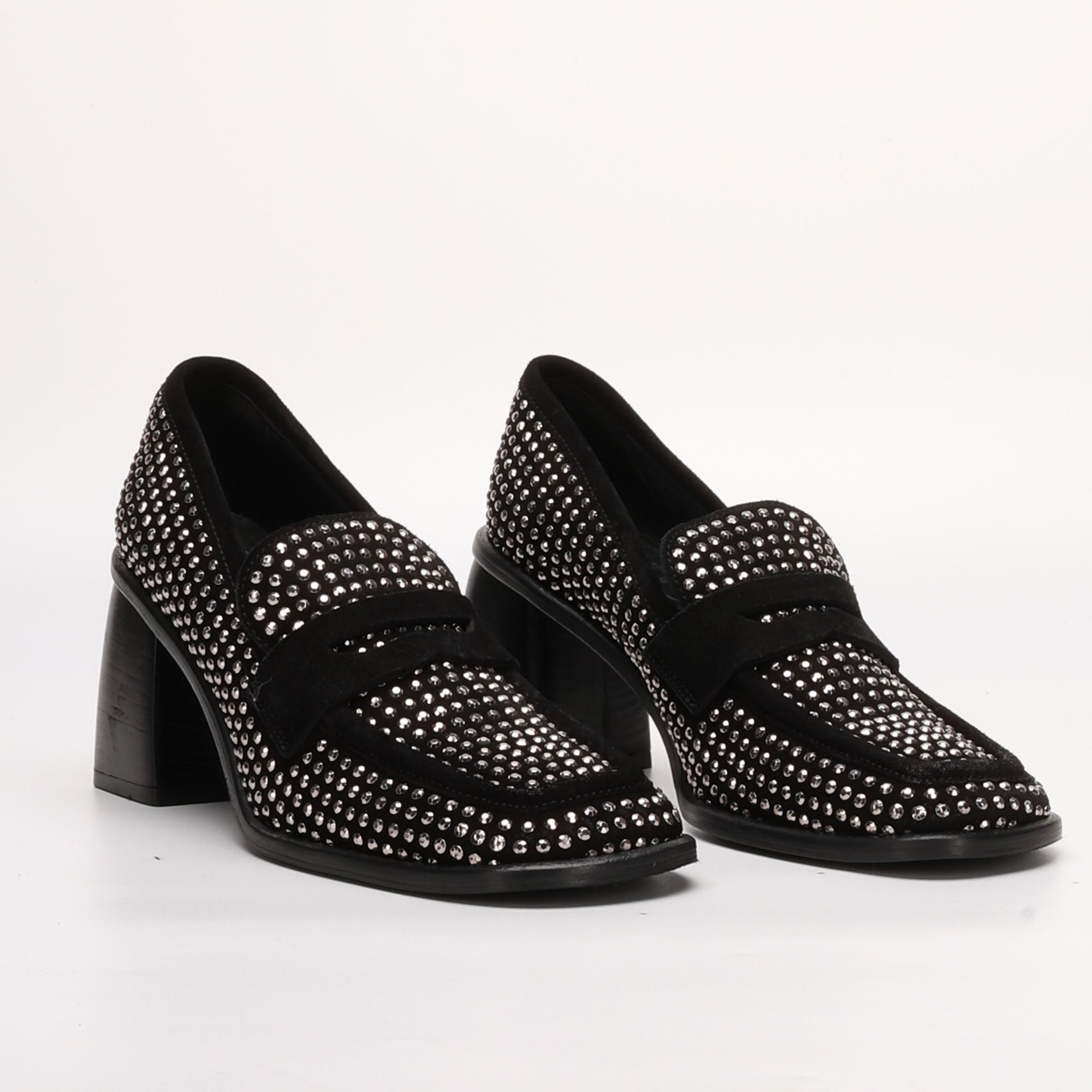 Mocassino con Strass Daphne Nero