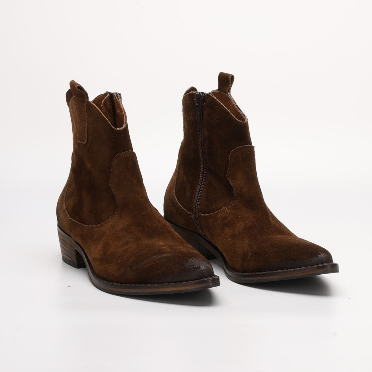 Magda Texan Ankle Boot in Suede