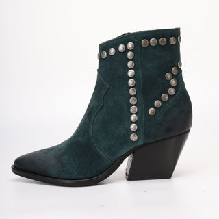 Ankle boot in petrol Eva suede 