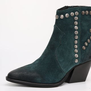 Ankle boot in petrol Eva suede 