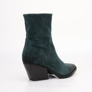 Beatrice Petrolio suede ankle boot 