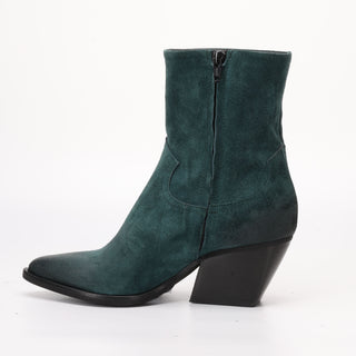 Beatrice Petrolio suede ankle boot 