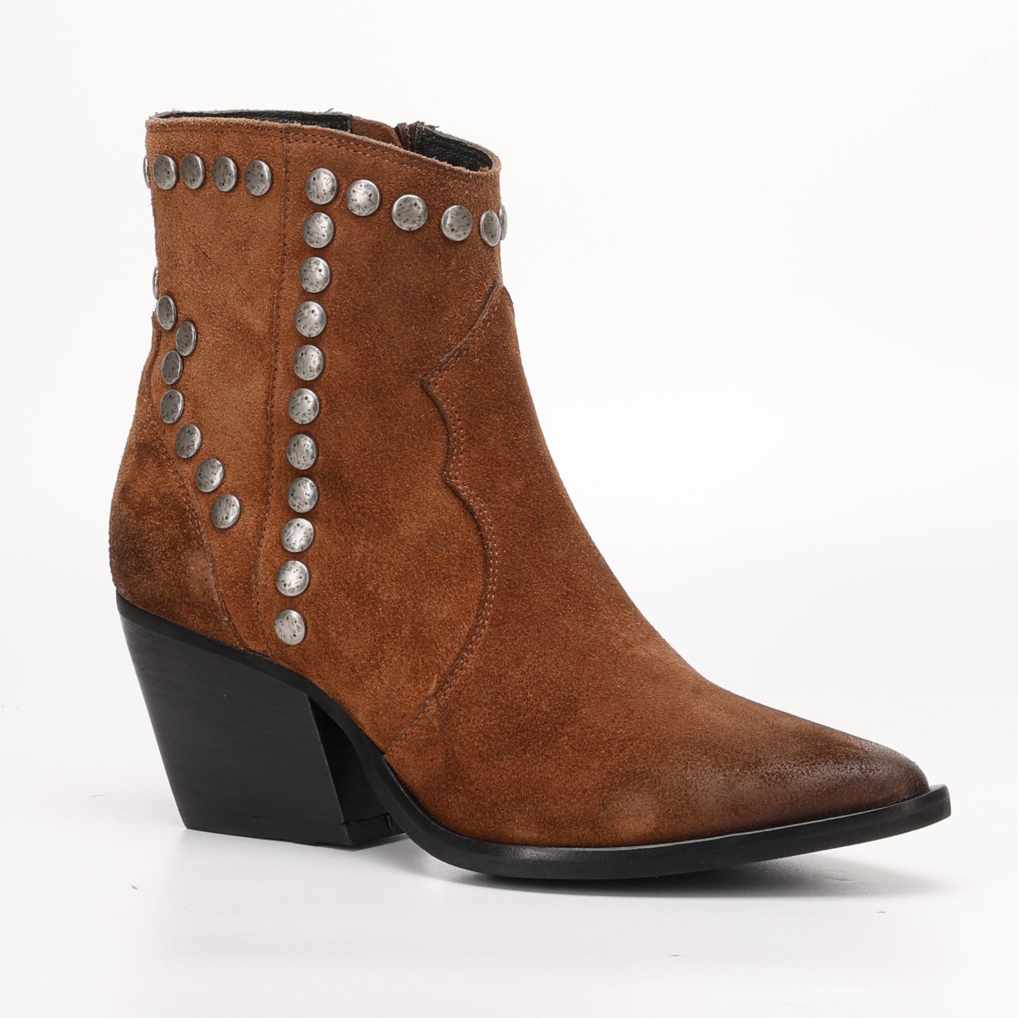 Tronchetto in Camoscio Eva Marrone
