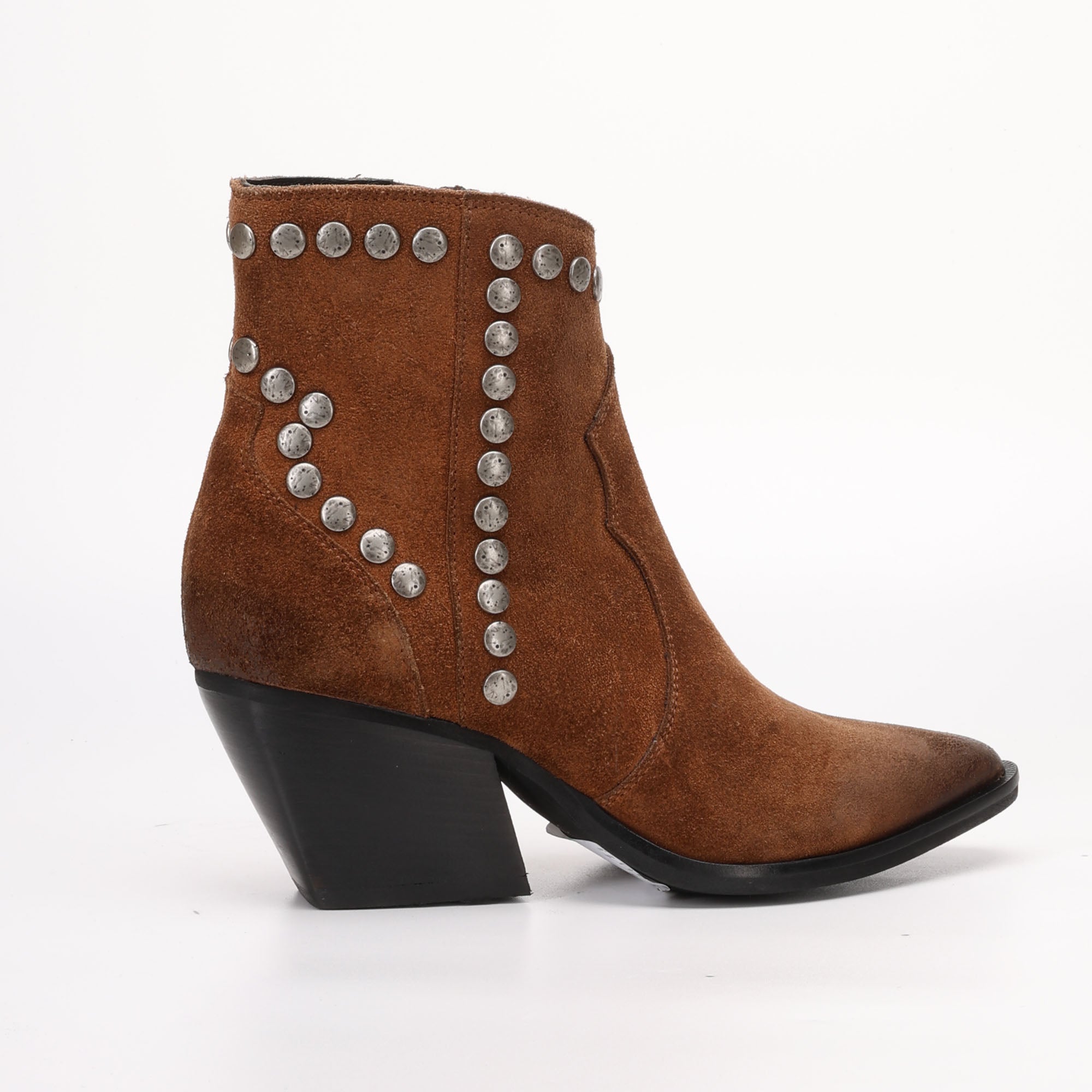 Tronchetto in Camoscio Eva Marrone