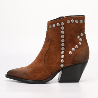 Braune Eva Wildleder-Stiefelette