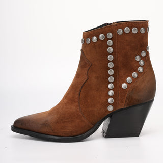 Bottines en daim marron Eva 