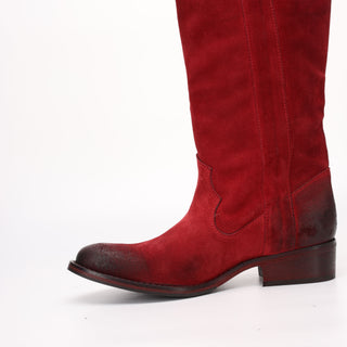 Sofie Red Suede Boot 