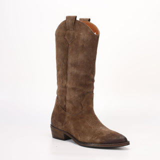 Luisa Light Brown Suede Texan Boot