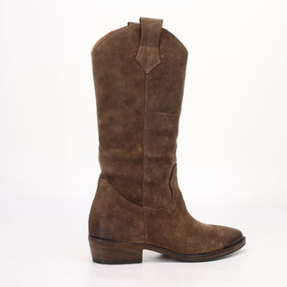 Luisa Light Brown Suede Texan Boot