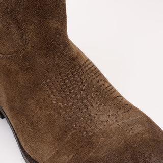 Luisa Light Brown Suede Texan Boot