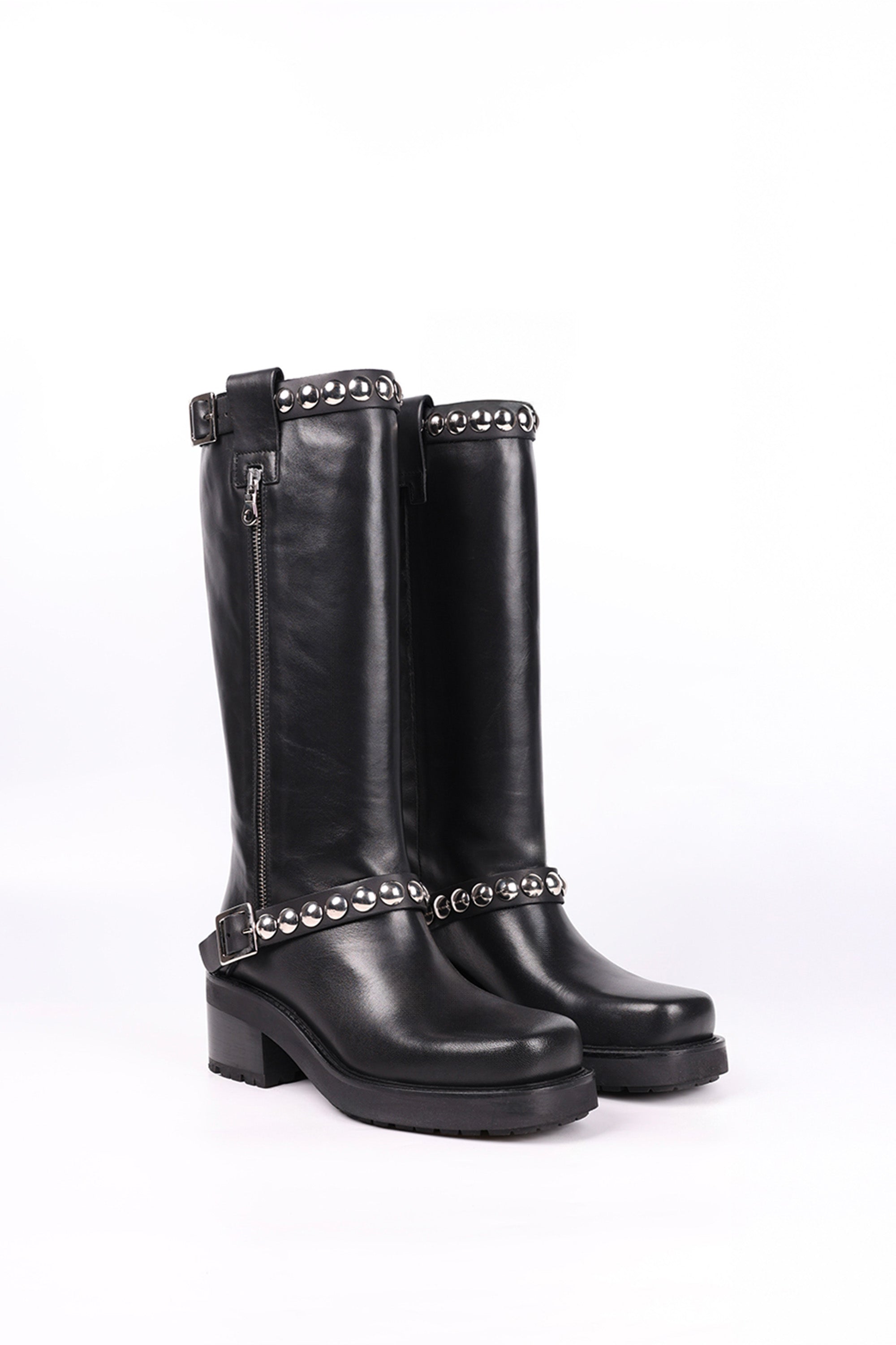 Suede Boots with Studs Carmela