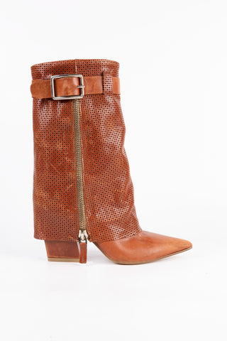 Camille Leather Cowboy Boots