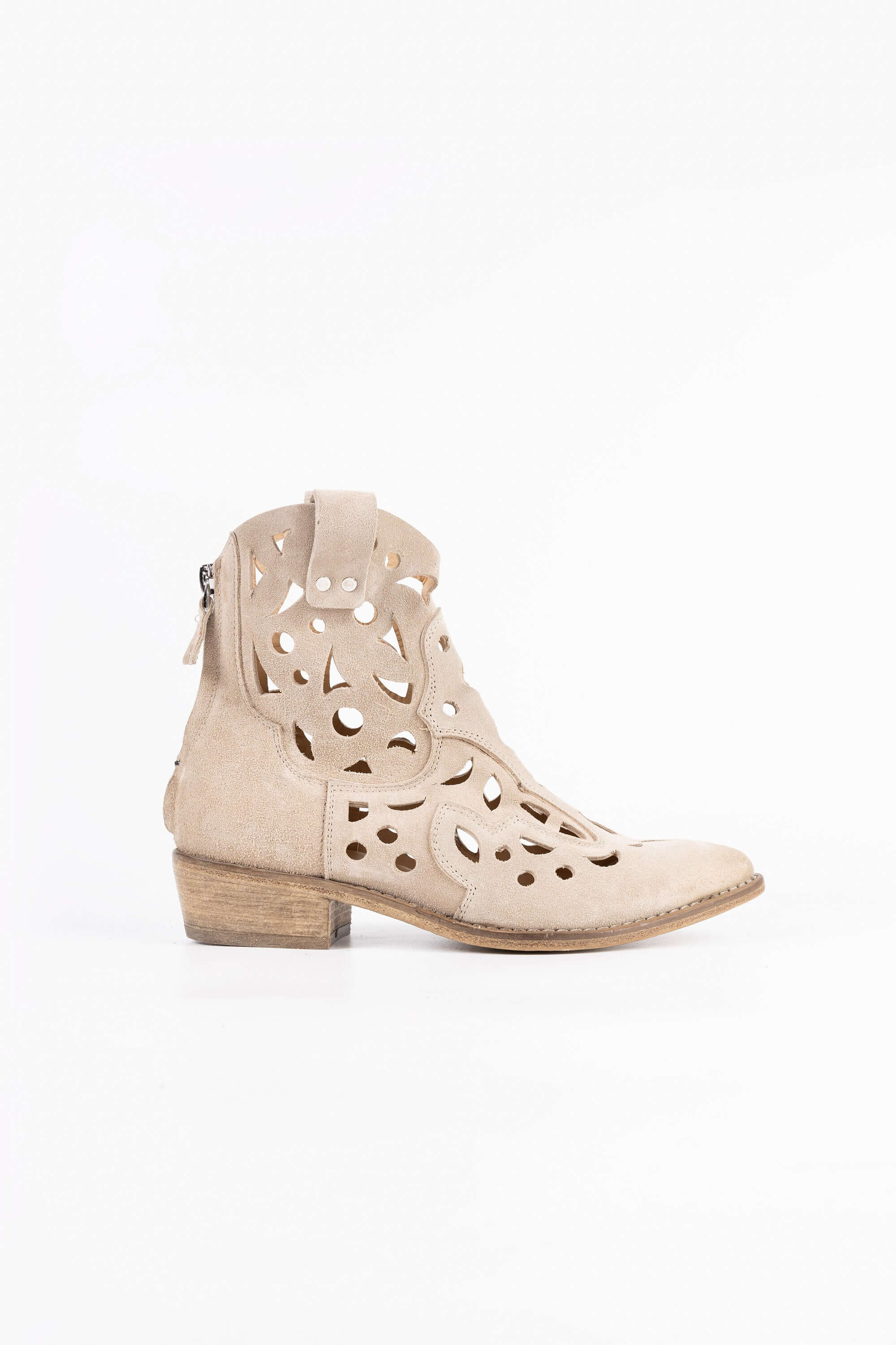 Stivaletti Texani in Camoscio Thalia