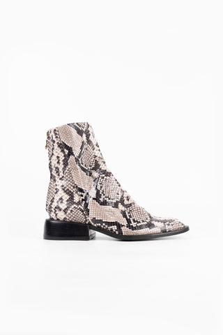 Lunar Python Leather Ankle Boots