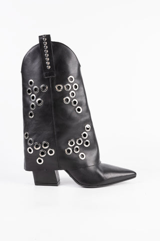 Leather Jett Cowboy Boots