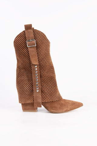 Bottes Texanes en Cuir Iris